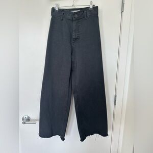 Zara Black Wide-Leg Jeans